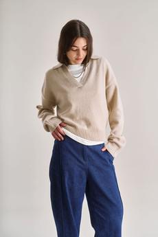 CONNIE Merino Wool Top - Sand via KOMODO