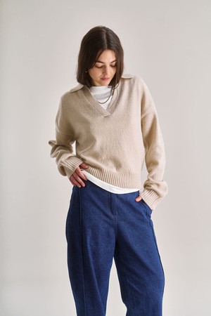 CONNIE Merino Wool Top - Sand from KOMODO
