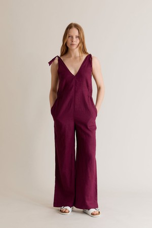 FLOSS - Linen berry Jumpsuit from KOMODO