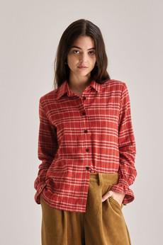 PAGE Organic Cotton Shirt - Red via KOMODO