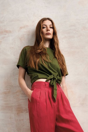 ANISA - Organic Cotton Top - Green from KOMODO