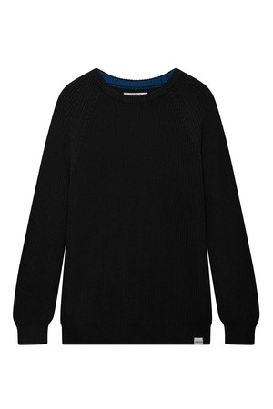 SERGIO - Mens Organic Cotton Jumper Black from KOMODO
