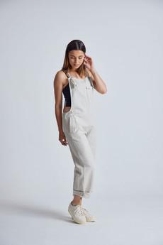 MARY-LOU Natural - Organic Cotton Dungarees by Flax & Loom via KOMODO