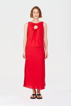 RAY Tencel Linen Skirt - Coral via KOMODO