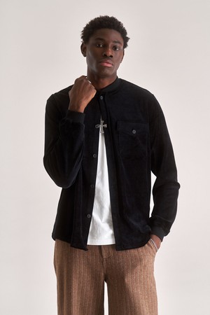 COLE Organic Cotton Poly Velvet - Black from KOMODO