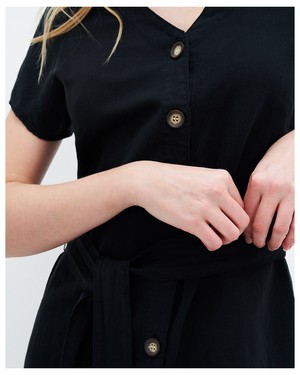 Ella linnen jurk from Kuyichi