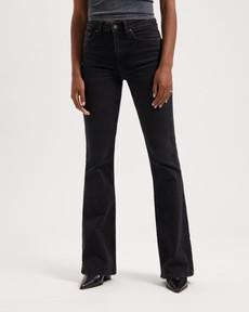Lisette Flare Worn In Black via Kuyichi