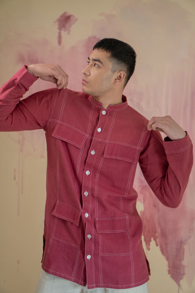 Phosphene Panelled Shirt from Lafaani