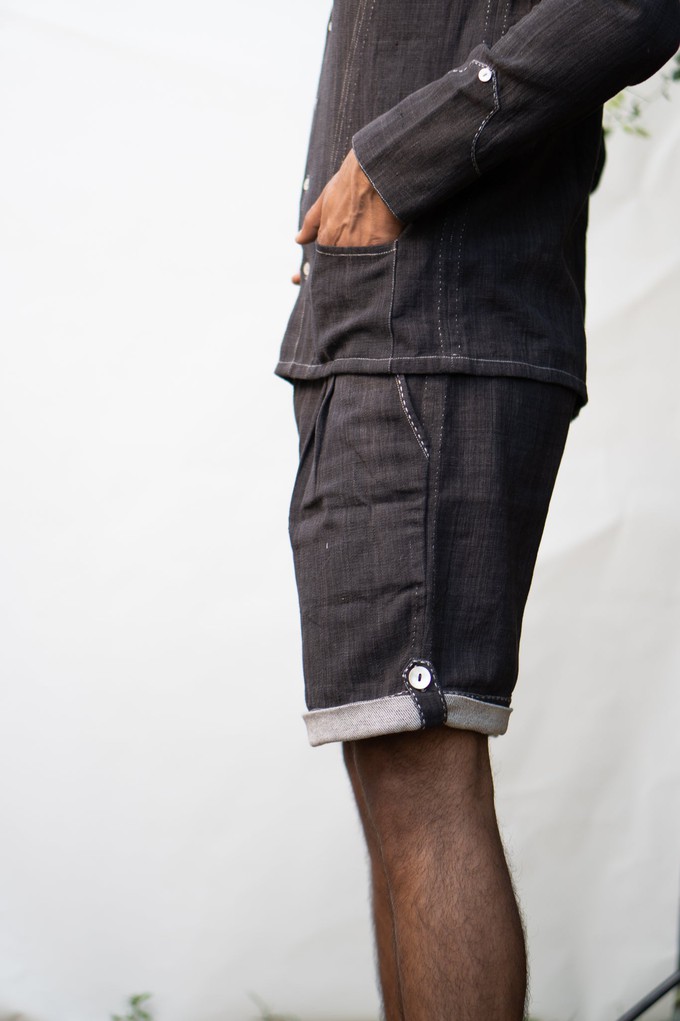 Sonder Panelled Shirt & Hem Detail Shorts from Lafaani