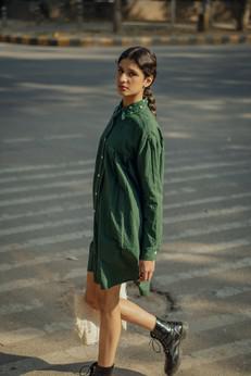 Rewind Pleated Dress via Lafaani