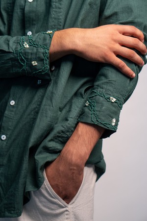 Rewind Button Detail Shirt from Lafaani