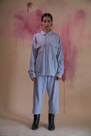 Phosphene Unisex Bomber & Pants Set - Grey from Lafaani