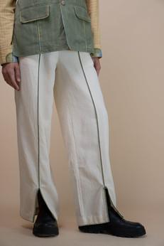 Meadows Unisex Front Slit Pants via Lafaani