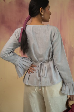 Phosphene Pintuck Blouse from Lafaani