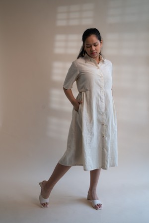 Dawning Button Down Dress from Lafaani