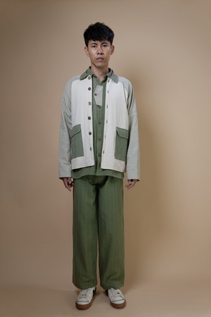 Meadows Unisex Colour Blocked Shirt Jacket from Lafaani