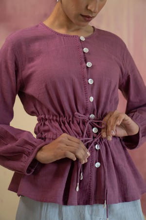 Phosphene Ruched Blouse from Lafaani