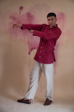 Phosphene Panelled Shirt from Lafaani