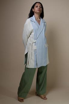 Meadows Unisex Tie-Up Blazer via Lafaani