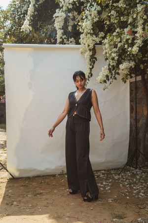 Sonder Waistcoat & Side Slit Pants from Lafaani