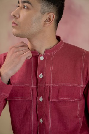 Phosphene Panelled Shirt from Lafaani