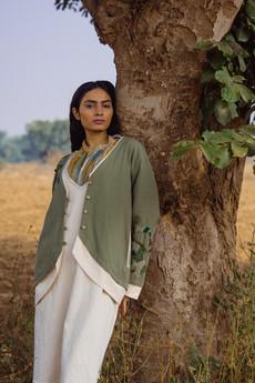Meadows Unisex Rounded Hem Jacket via Lafaani