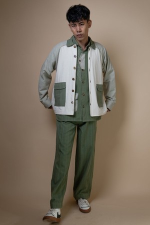 Meadows Unisex Colour Blocked Shirt Jacket from Lafaani