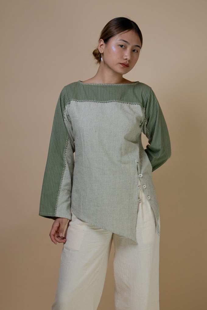 Meadows Asymmetric Blouse from Lafaani