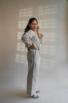 Dawning Straight Pants via Lafaani