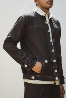 Sonder Unisex Black Bomber via Lafaani