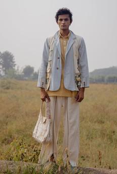 Meadows Unisex Panelled Blazer via Lafaani