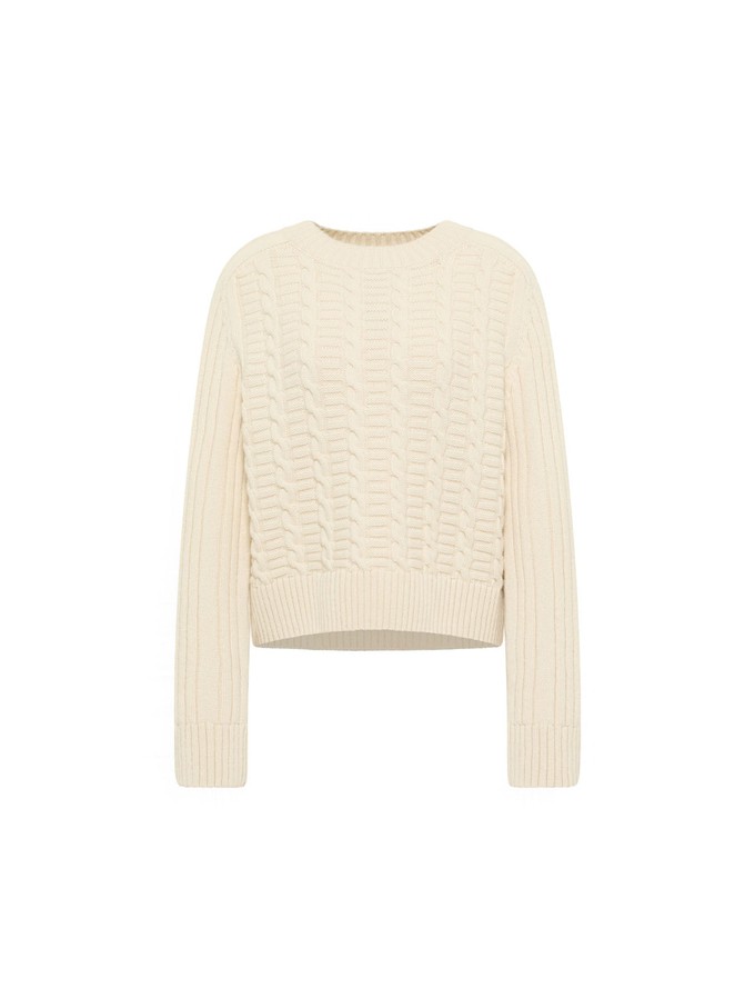 Cable-knit sweater (GOTS) from LANIUS