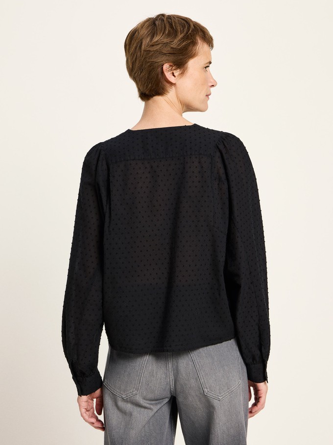 Structured blouse with ruffles from LANIUS