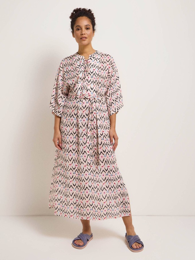 Kaftan Dress with Ikat Print from LANIUS