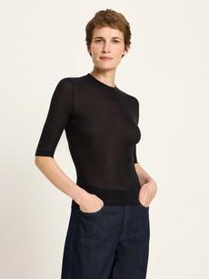 stand-up collar shirt via LANIUS