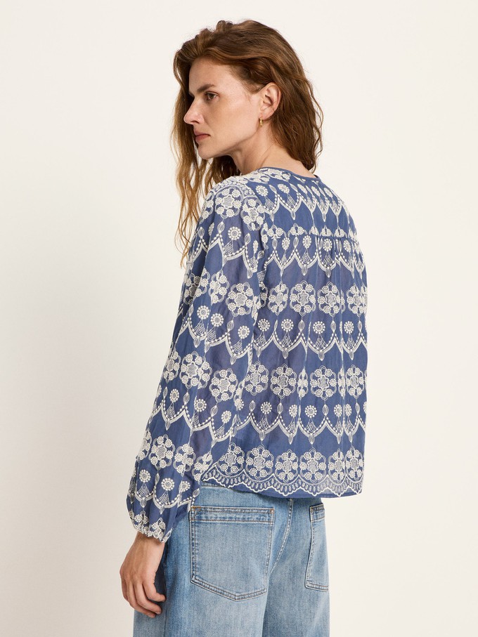 Long-sleeved blouse with ruffles from LANIUS