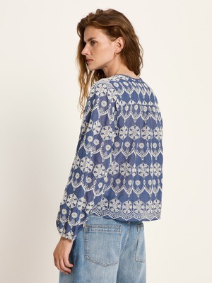 Long-sleeved blouse with ruffles from LANIUS