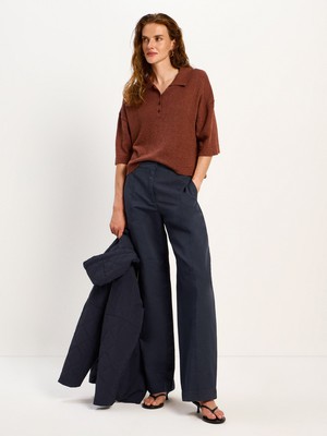 Vorbestellung - Halbarmpullover mit Polo-Kragen from LANIUS