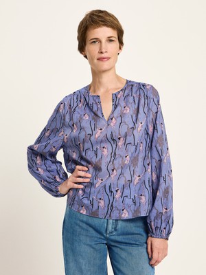 Long-sleeved blouse with ruffles from LANIUS