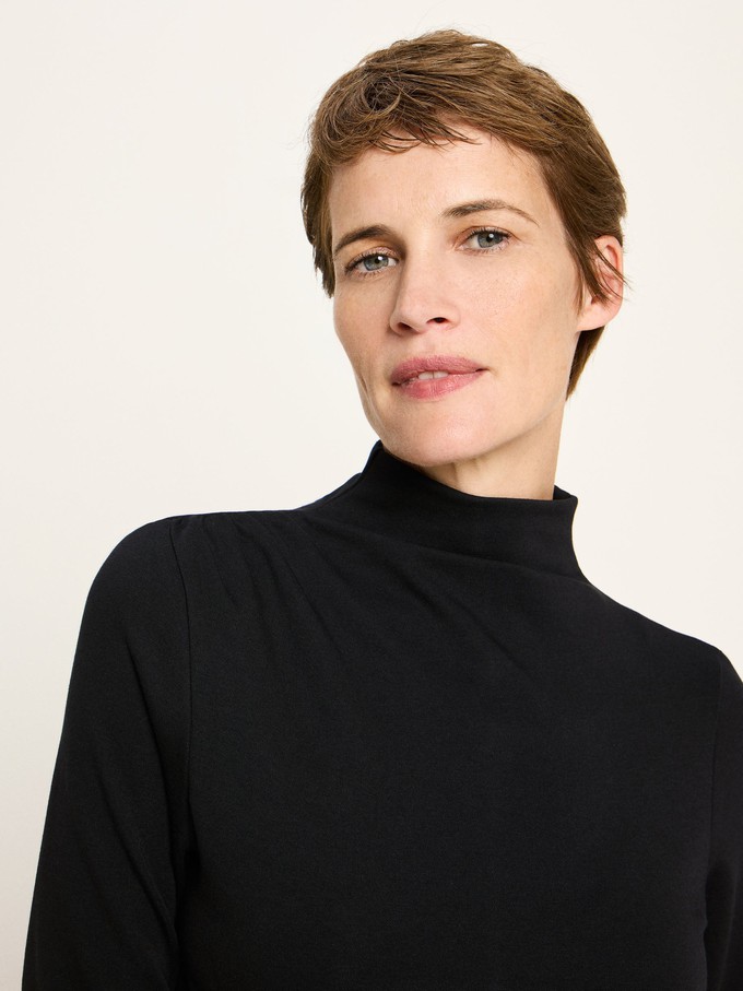 Shirt with stand-up collar from LANIUS