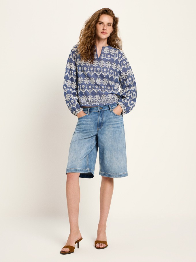 Long-sleeved blouse with ruffles from LANIUS