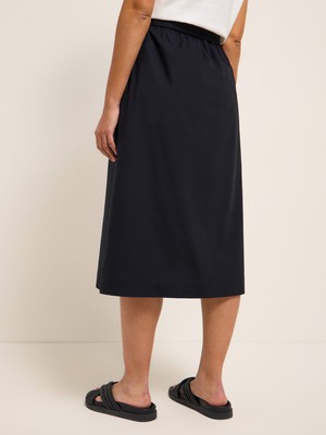 Midi skirt with belt (GOTS) from LANIUS