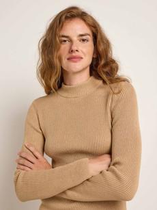 Stand-up collar sweater (GOTS) via LANIUS