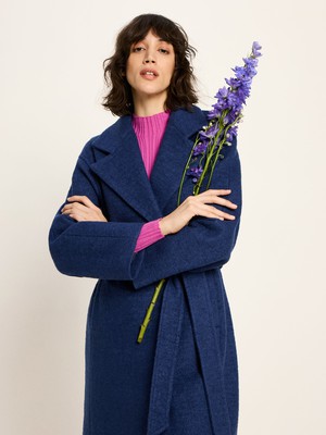 boiled wool coat with lapels (GOTS) from LANIUS