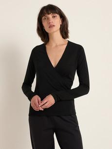 Wrap-around shirt via LANIUS