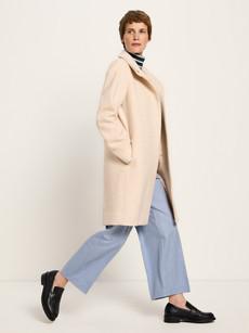 Walk coat with stand-up collar (GOTS) via LANIUS