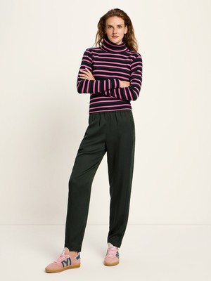 Turtleneck shirt in ribbed look (GOTS) from LANIUS