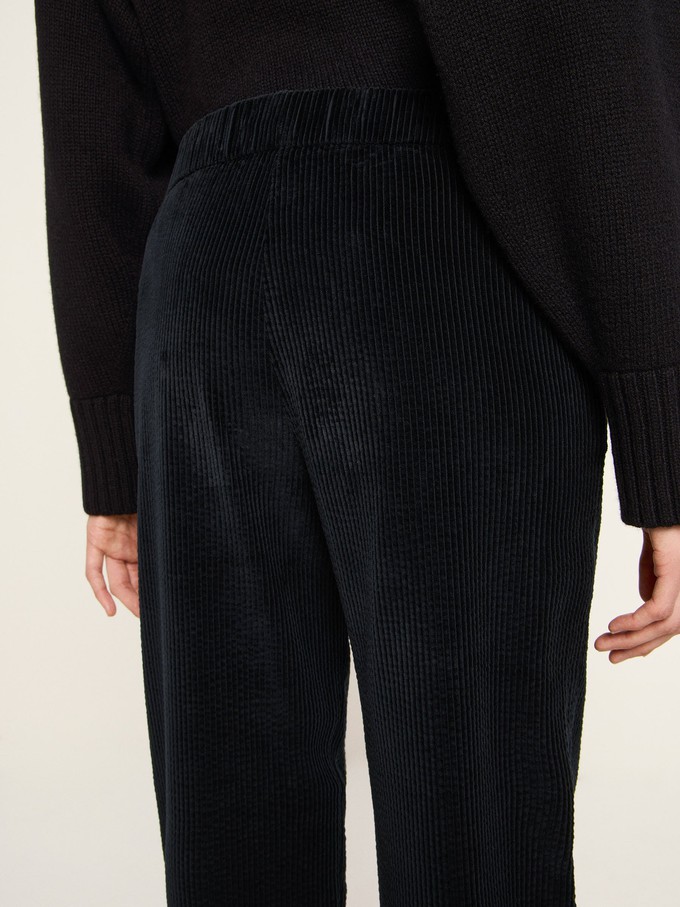 Corduroy trousers with elastic waistband (GOTS) from LANIUS