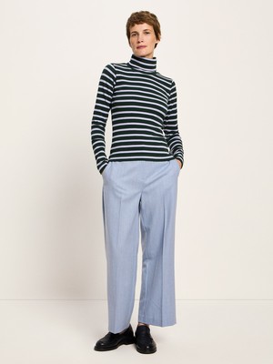 Turtleneck shirt in ribbed look (GOTS) from LANIUS