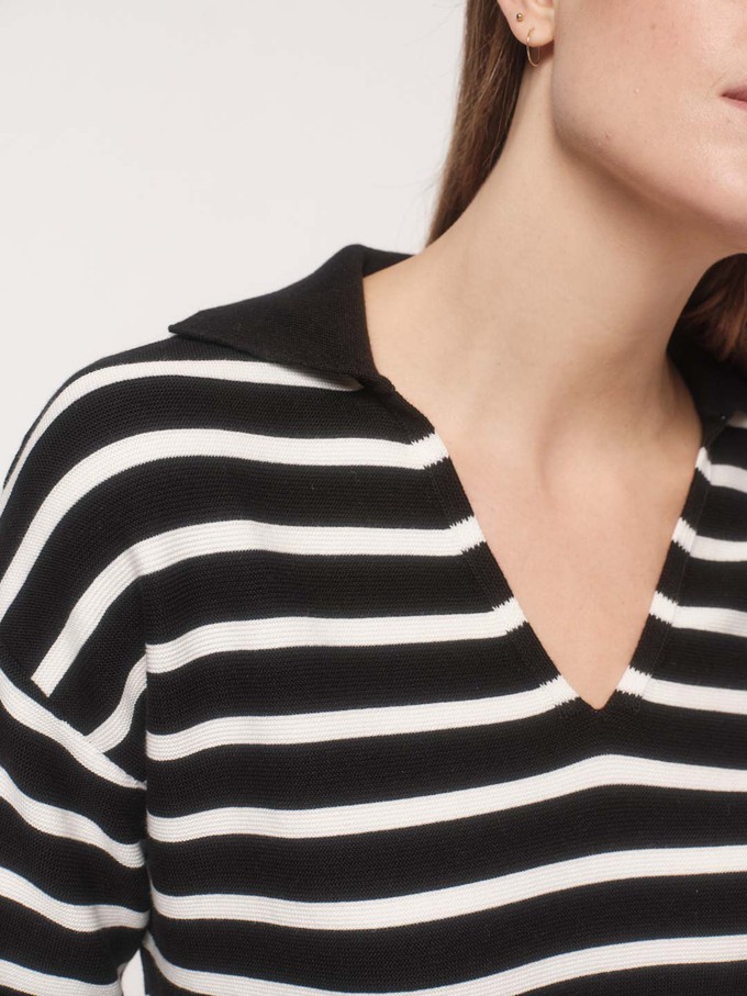 Polo collar sweater (GOTS) from LANIUS